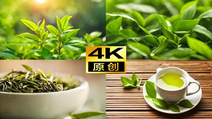 茶园茶叶春茶上市茶叶杀青茶园茶空镜素材