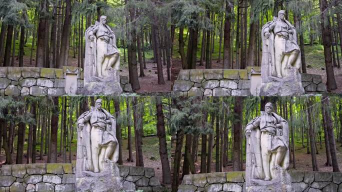 保加利亚，Buzludzha, Hadzhi Dimitar纪念碑雕像在保加利亚森林深处，4K电影视