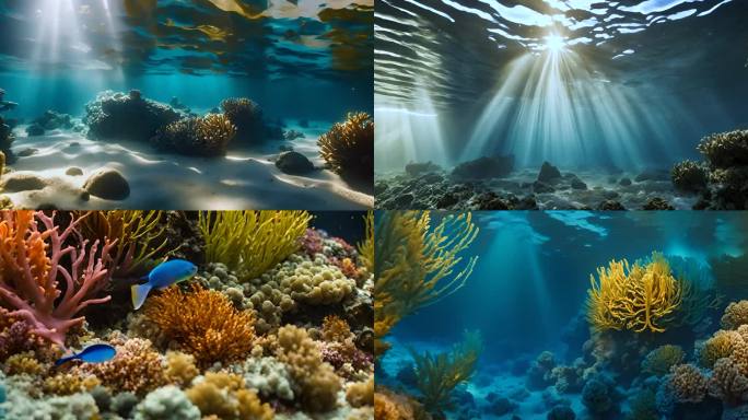 五彩斑斓的海底世界4K