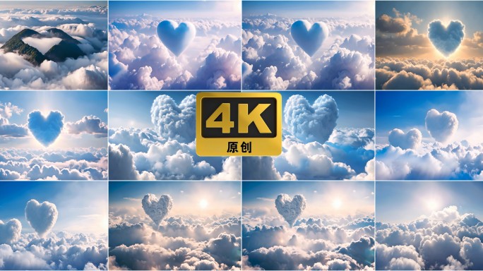 【合集】云层云海爱心云层