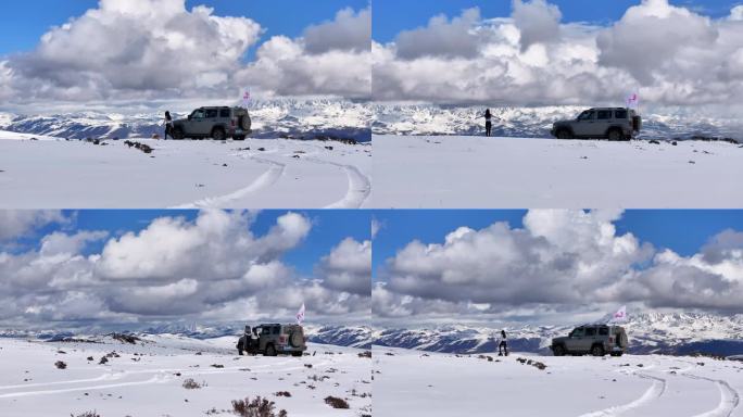 新疆 雪山 坦克300 雪山