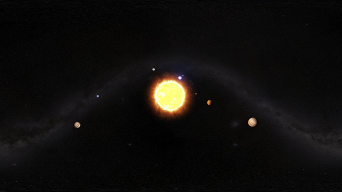 VR_4K太阳星系360度全景