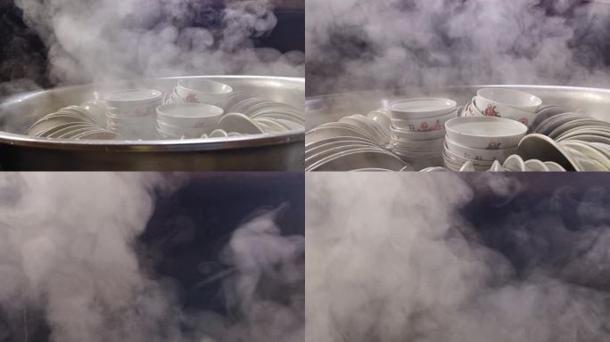 家庭厨房餐具蒸汽上升烟雾水雾水汽加湿器