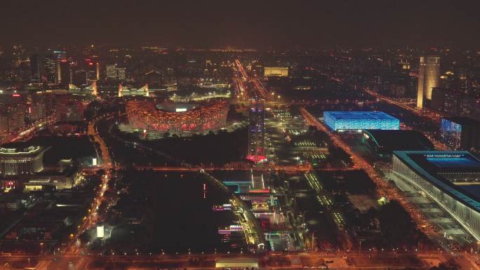 北京鸟巢夜景