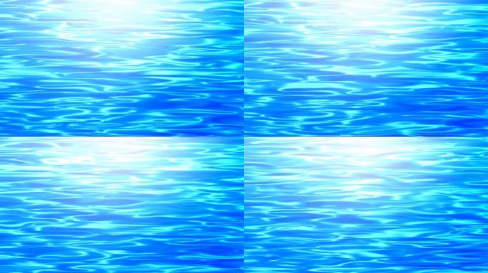 蓝色水波动画效果视频素材背景
