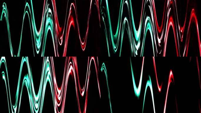 4K霓虹灯发光周期波数字渲染