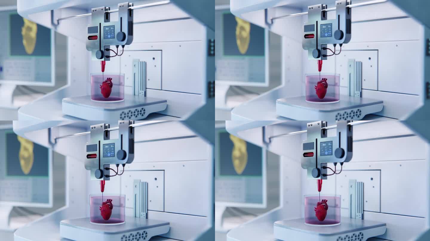 3D打印机正在制造人造心脏
