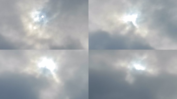【8K】太阳透过云层转场延时摄影
