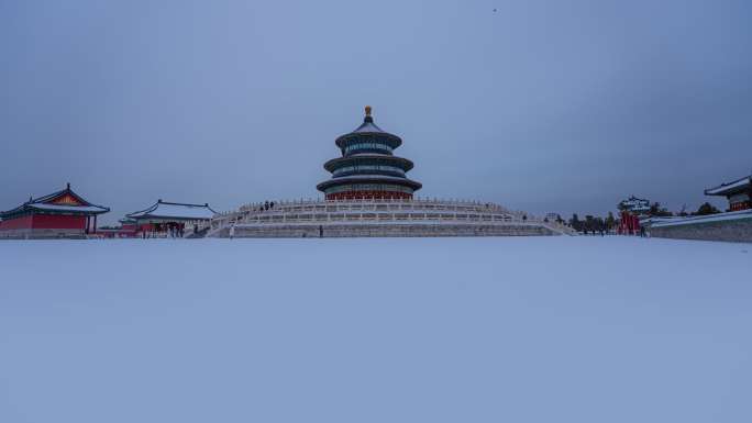 北京祈年殿雪景