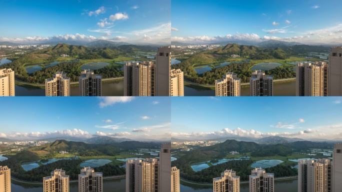 深圳河香港米埔湿地公园4K延时摄影