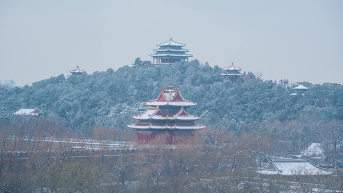 角楼雪景