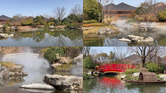 宝鸡眉县太白山唐镇航拍温泉康养文旅小镇