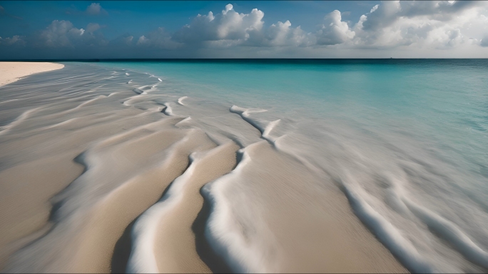 海滩沙滩海浪海边海水