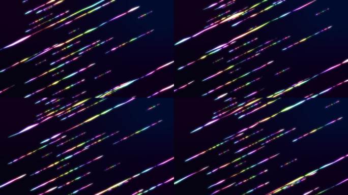彩色粒子线条抽象彩虹平行