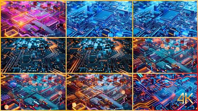 高科技微电子电路 PCB集成智能半导体