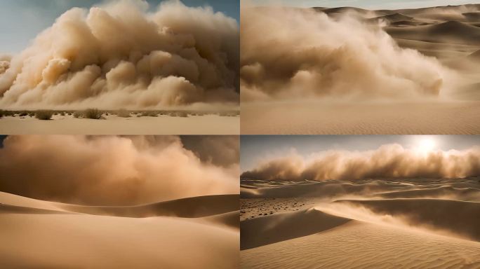沙漠沙尘暴4K