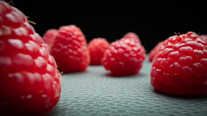 树莓，跟踪镜头食材加工丰盛菜肴营养搭配