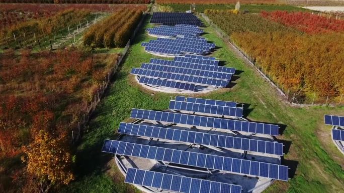 在希腊农村，太阳能电池板阵列推动了革命性的农业发展
