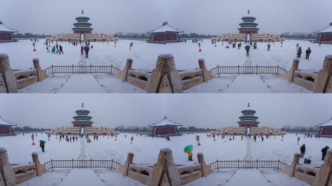 北京天坛雪景