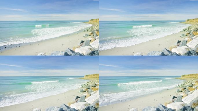 海洋沙滩。美国西海岸。美术摄影风格