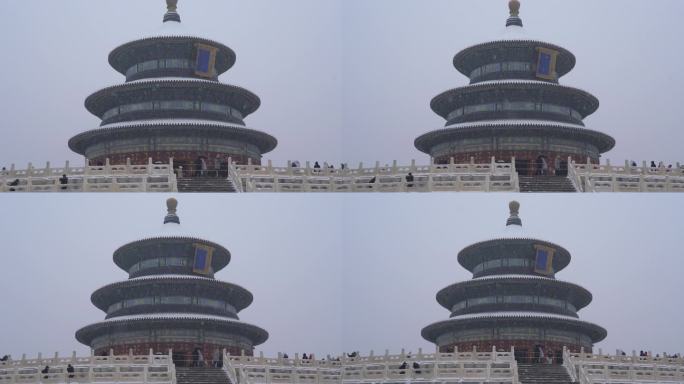 北京天坛雪景