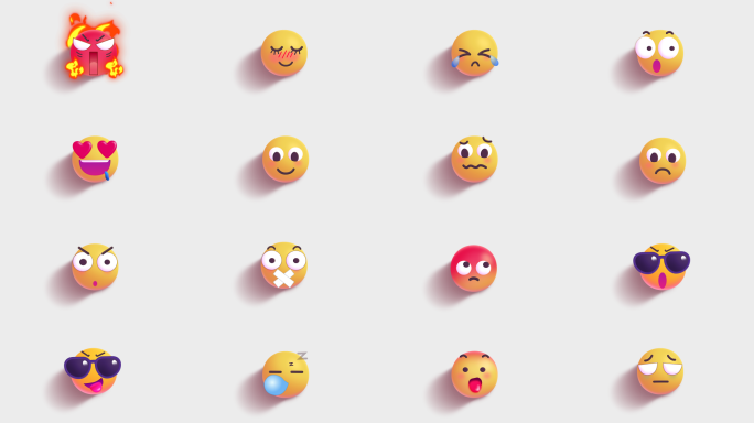 多款3D表情包动画视频工程2（带通道）