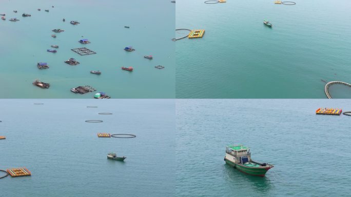 渔船网箱海洋牧场海上养殖