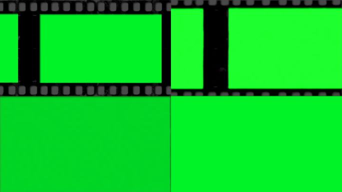 复古35mm电影效果与色度键绿屏