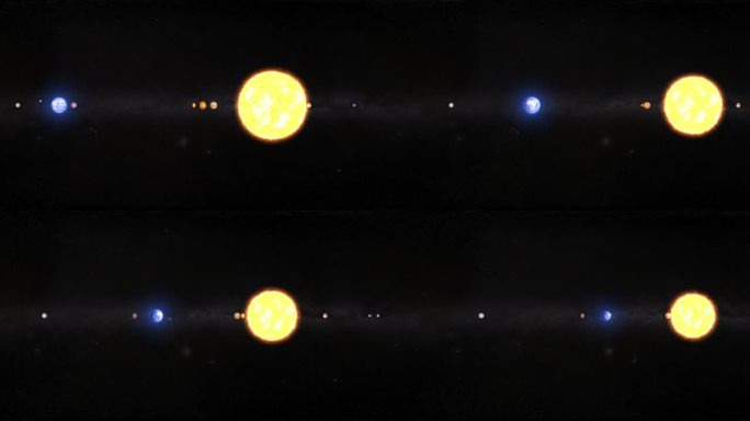 VR_4K太阳星系360度全景