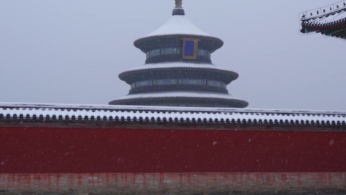 北京天坛雪景