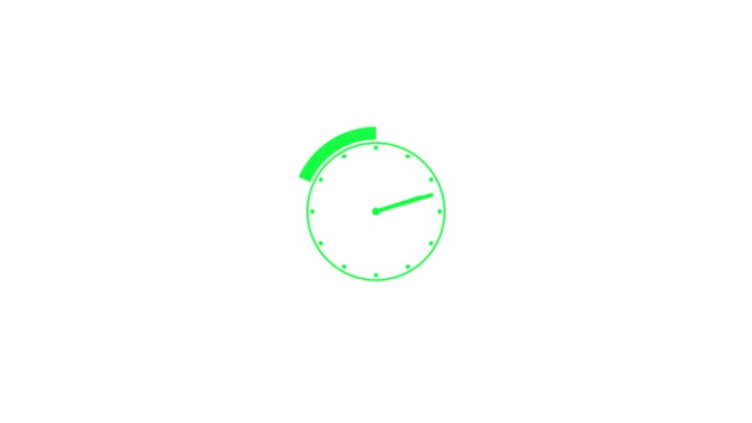 时钟倒数24小时一天快速度。带移动箭头的时钟。时钟延时UHD 4K动画。