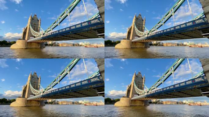 伦敦塔桥在泰晤士河英国静态拍摄