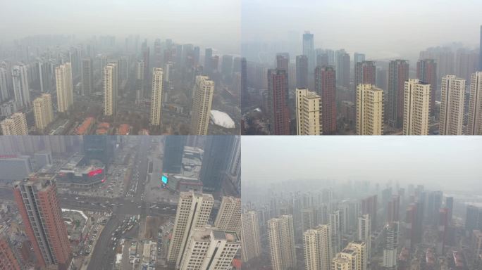 【原创】城市雾霾空气污染尾气4K