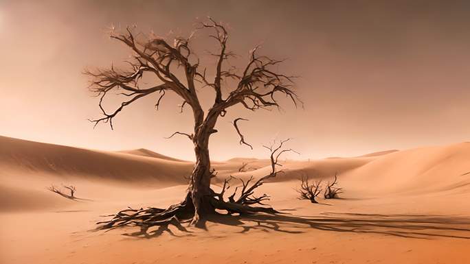 【合集】沙漠无人区荒漠黄昏荒凉戈壁