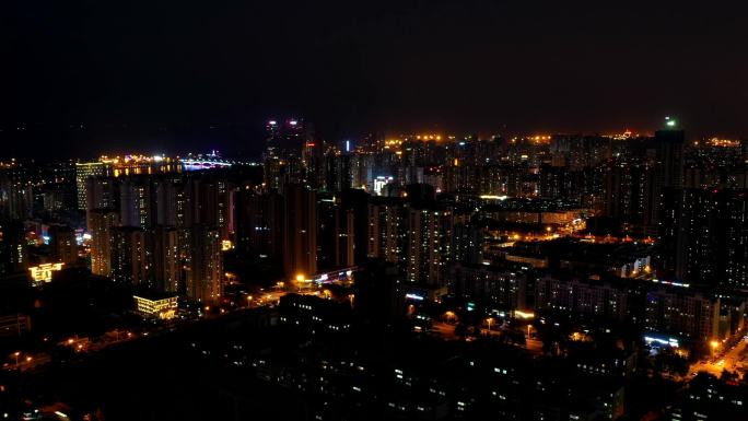 夜景城市亮灯繁华都市