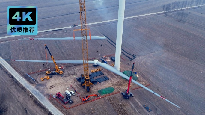 风机叶片机舱组装延时新能源发电风机叶片