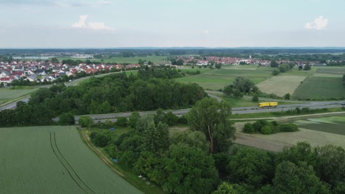 无人机拍摄的景观在普法尔茨