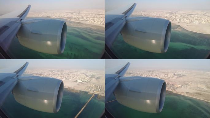 卡塔尔航空公司飞越多哈