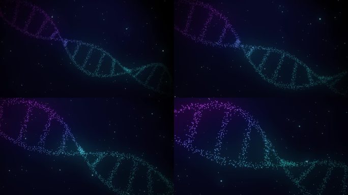 Dna链由许多粒子组成