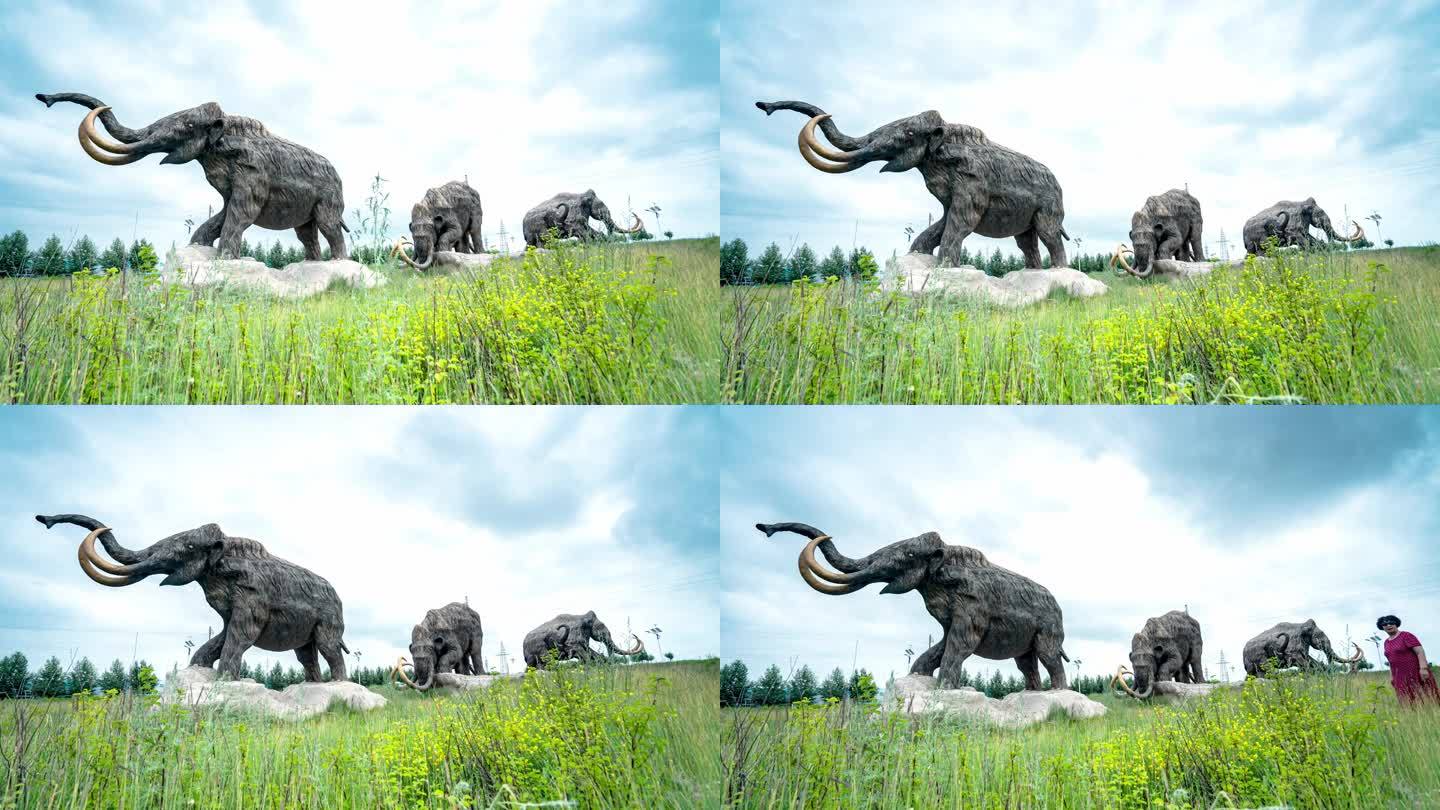 满洲里 猛犸大象延时摄影