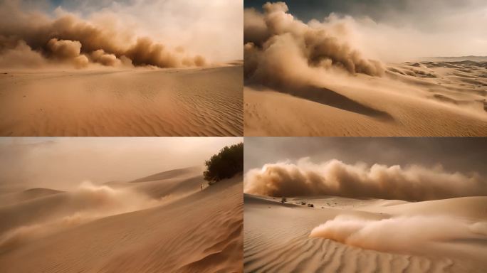 沙尘暴冲击城市 4K视频素材