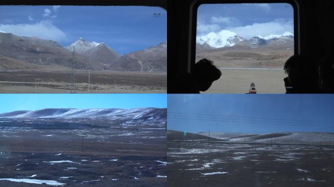 雪山火车旅游绿皮火车去西藏