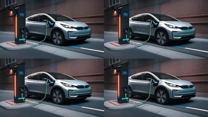 新能源汽车充电动画
