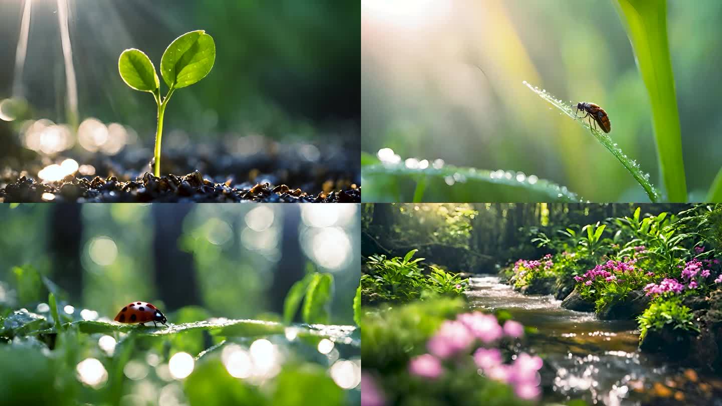 春天惊蛰春分谷雨万物复苏春暖花开合集