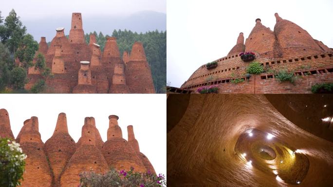 云南弥勒东风韵风景区万花筒红砖建筑群19