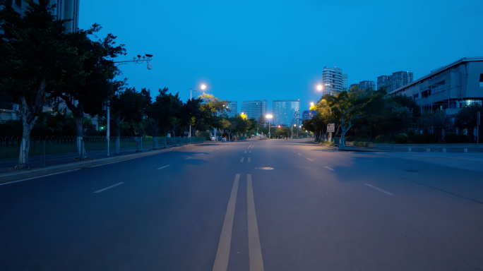 清晨街道 凌晨街道 清晨路人