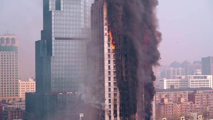 火灾 救援 消防 安全 高楼 城市 起火