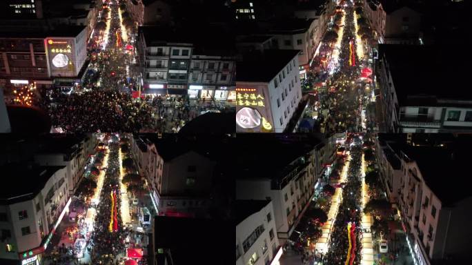 台州黄岩宁溪二月二灯会航拍