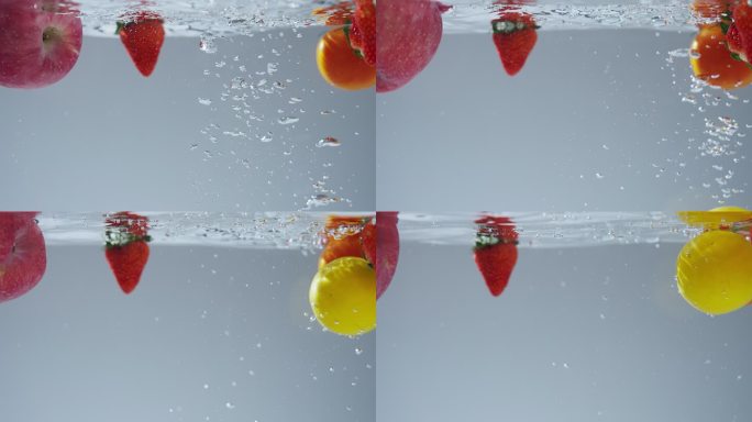 水果 新鲜水果 各种水果 慢镜头水果特写