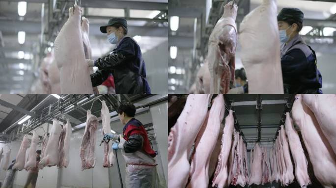 4k高码率猪肉屠宰分割高端肉礼品装肉制品
